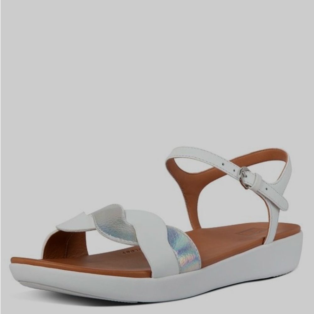 FitFlop Reagan Rope Back Strap Sandals New Sz 11 leather
